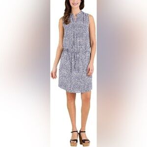 Hilary Radley Women's Sleeveless Sheer Tunic Dress size 10